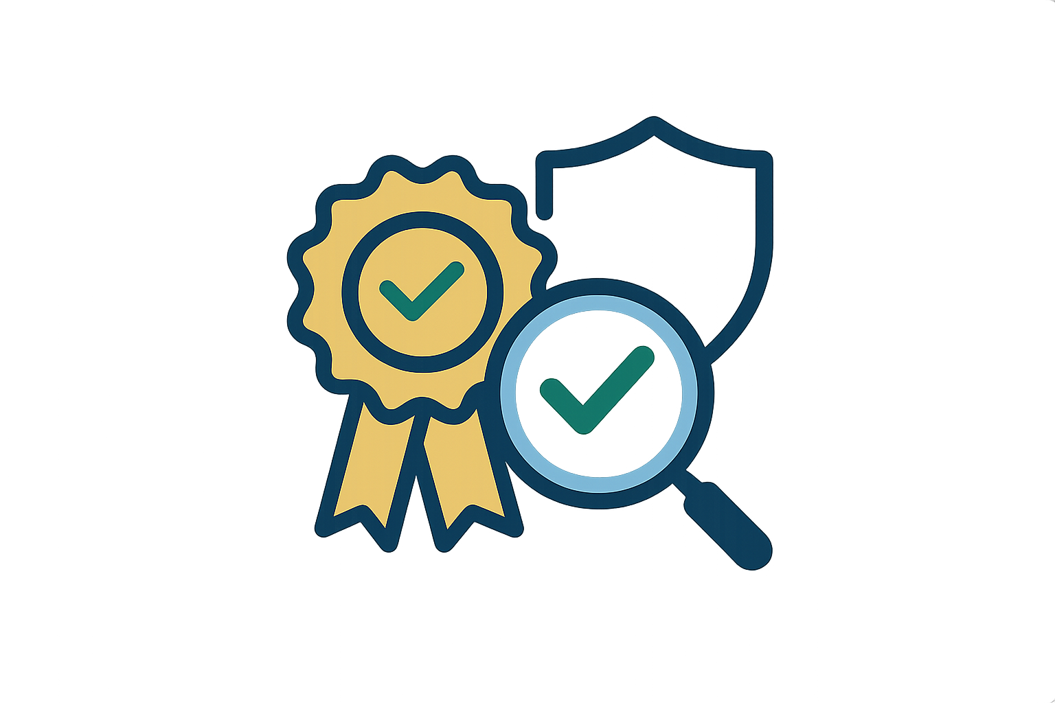 Nur geprüfte Qualität Icon
